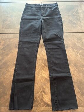 Express Skyscraper Black Mid-Rise Jeans